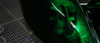Skull Airbrush auf einem Trike lackiert von Daniel Schubert aus Paderborn NRW