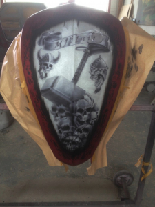 Victory Motorrad Airbrush Candylackierung Effektlackierung