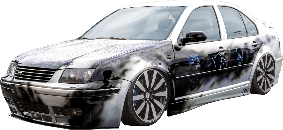 Airbrushlackierung auf VW Bora