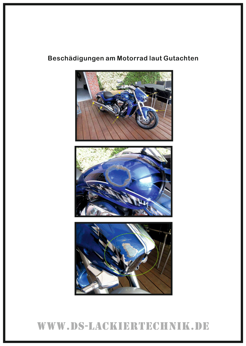 Motorrad Airbrush! Unfallschaden, Airbrush komplett erneuert 1 Motorrad Airbrush