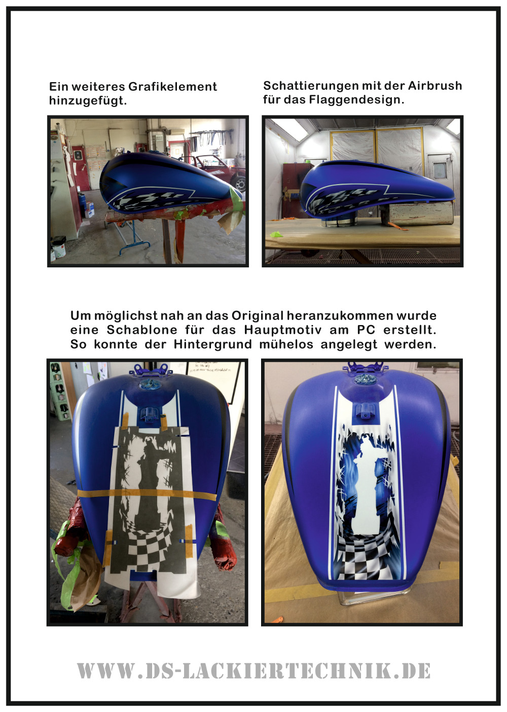 Motorrad Airbrush! Unfallschaden, Airbrush komplett erneuert 5 Motorrad Airbrush