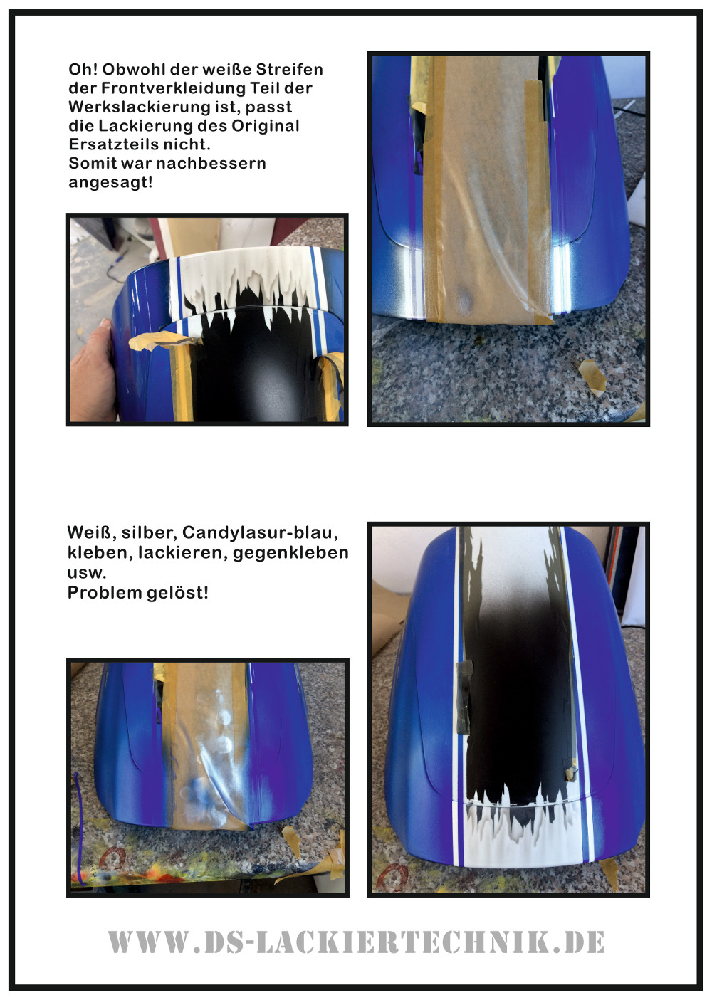 Motorrad Airbrush! Unfallschaden, Airbrush komplett erneuert 7 Motorrad Airbrush