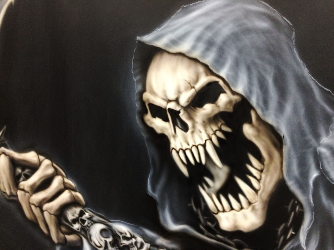 Airbrush Auto: Jetzt mit "neuen" Reaper auf der Haube 10 Airbrush Auto Airbrush Auto: Jetzt mit "neuen" Reaper auf der Haube 10 Airbrush Auto