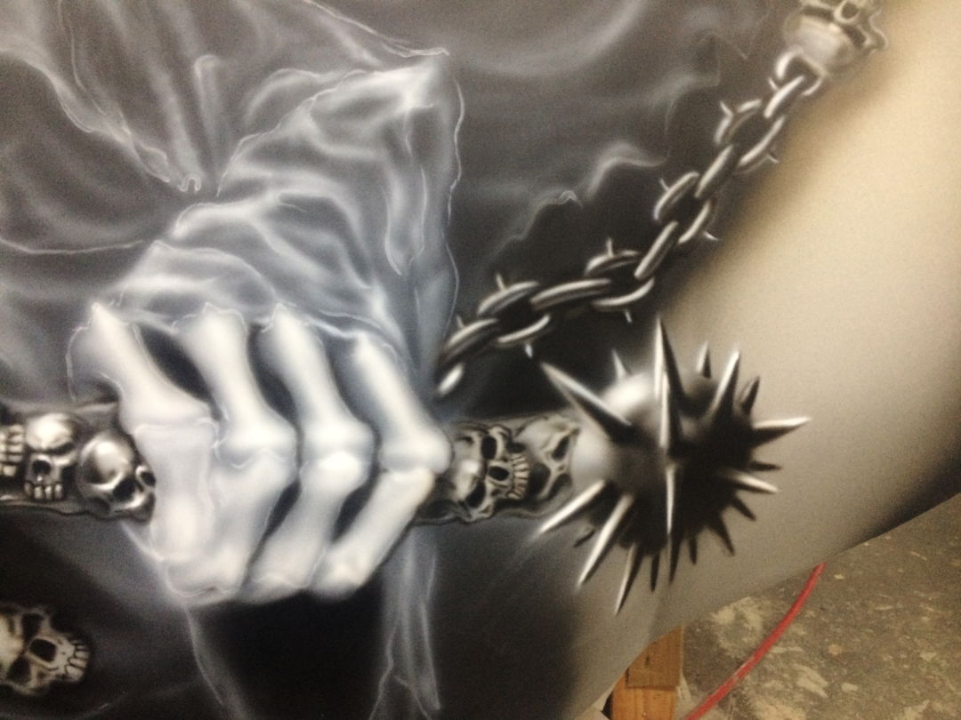 Airbrush Auto: Jetzt mit "neuen" Reaper auf der Haube 8 Airbrush Auto Airbrush Auto: Jetzt mit "neuen" Reaper auf der Haube 8 Airbrush Auto